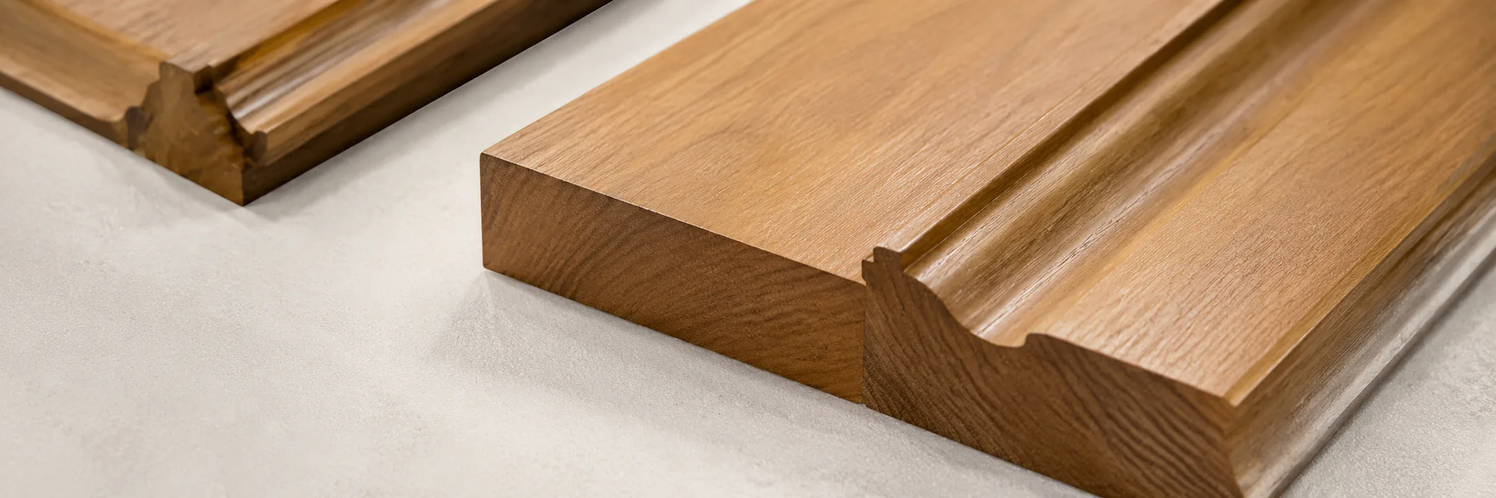 Spray coating effect on shaped wooden door panels