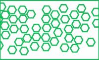 UV固化涂层中等致密的微观结构示意