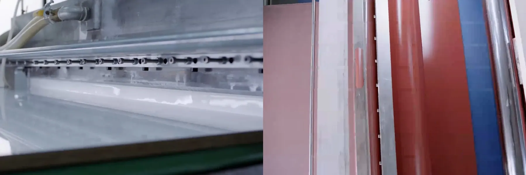 Panel coating testing scene